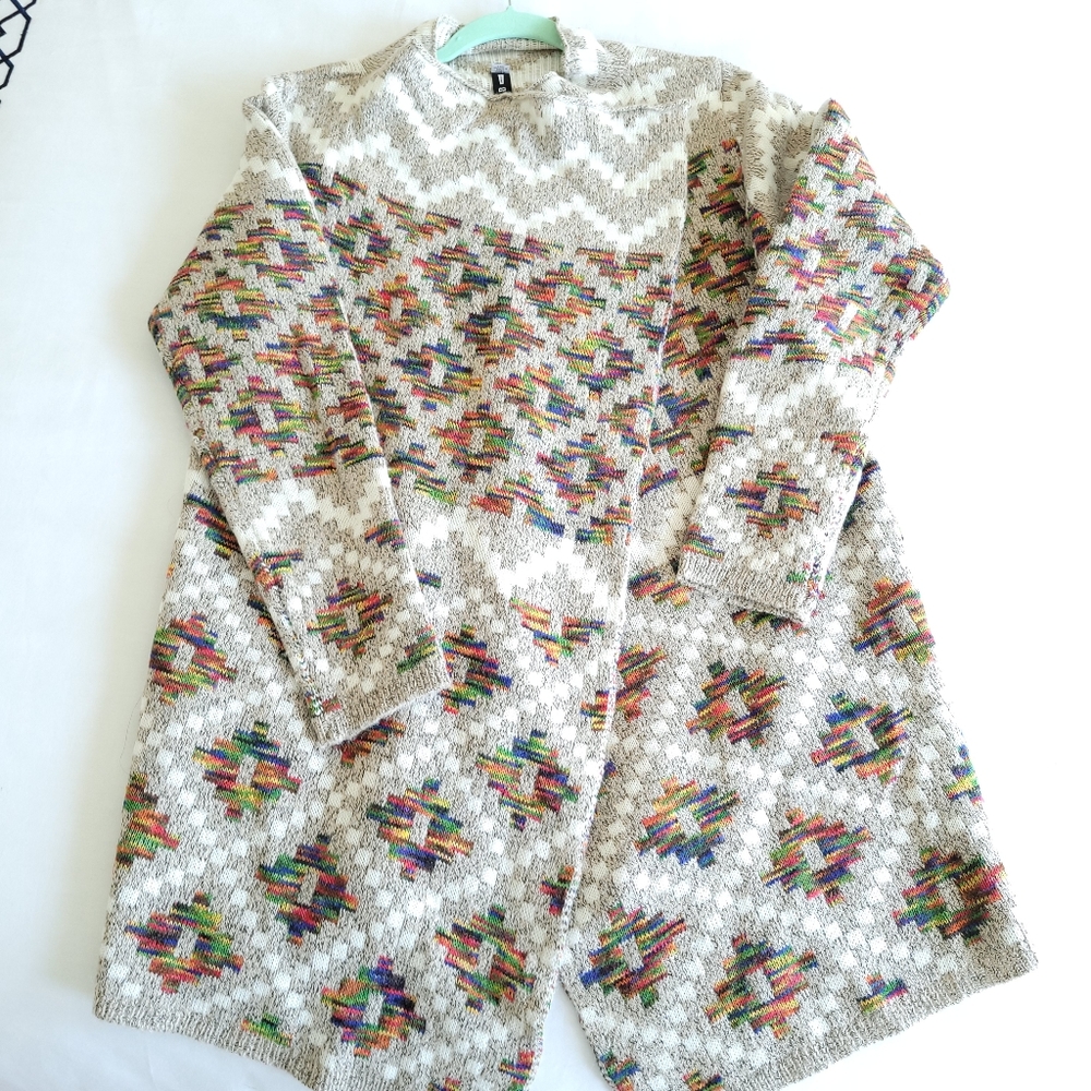 Design Lab Aztec Pattern Sweater - image 1